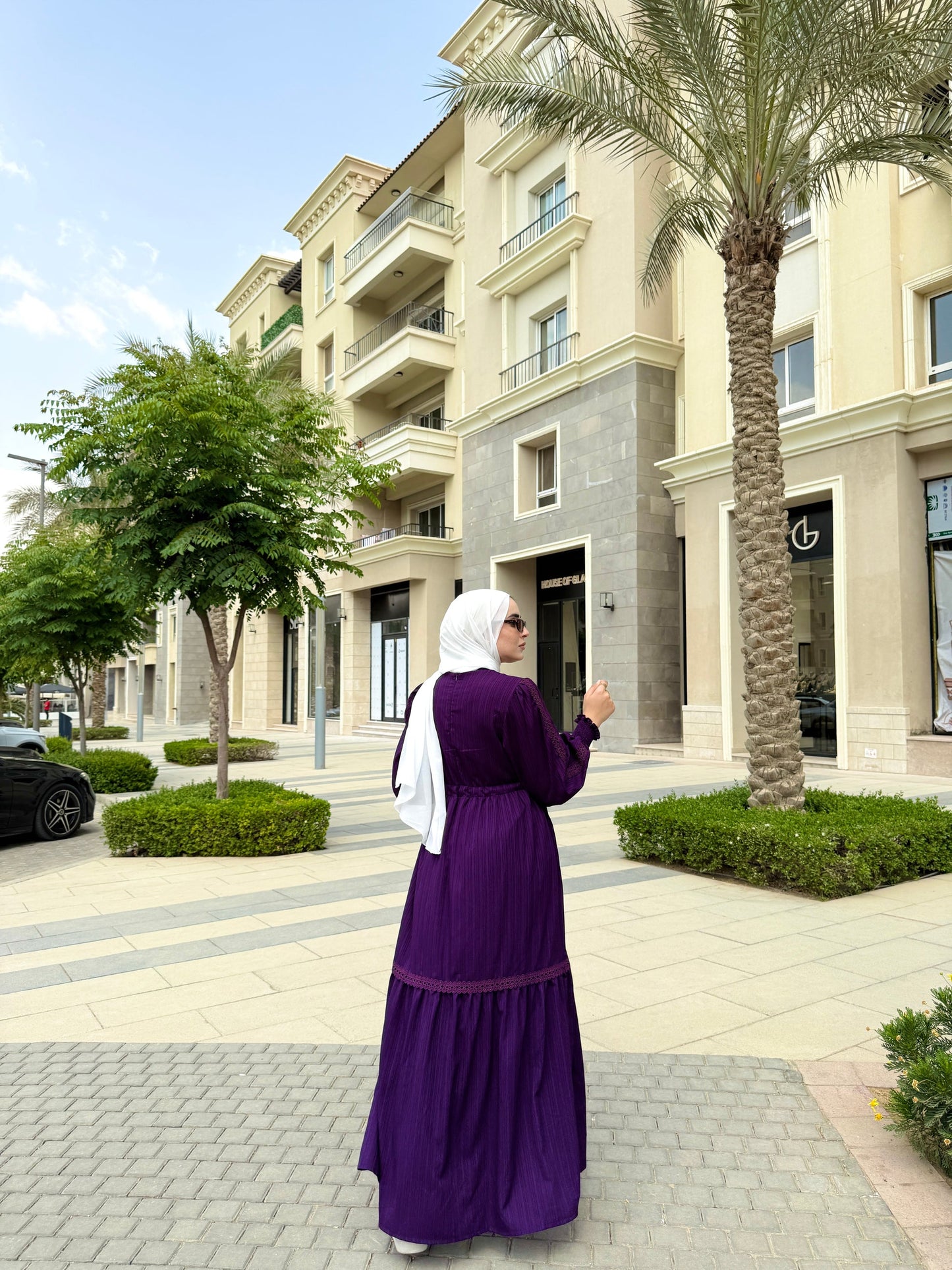 Glorea Orkide Dress -Dark Purple