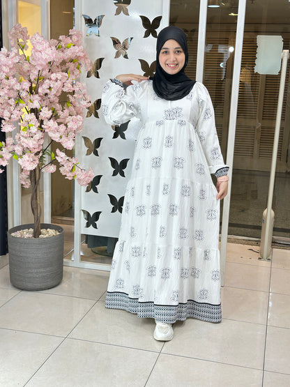Elaya Warp Dress Printed