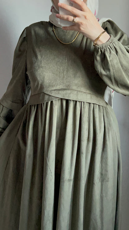 Ruya Velvet Dress -Mint