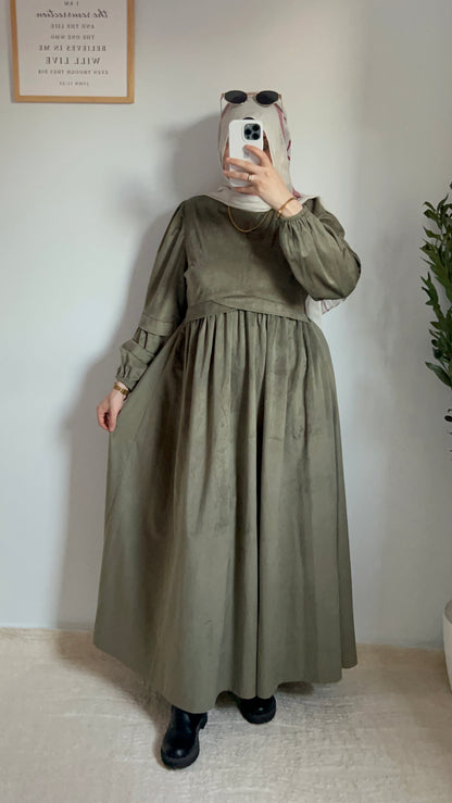 Ruya Velvet Dress -Mint