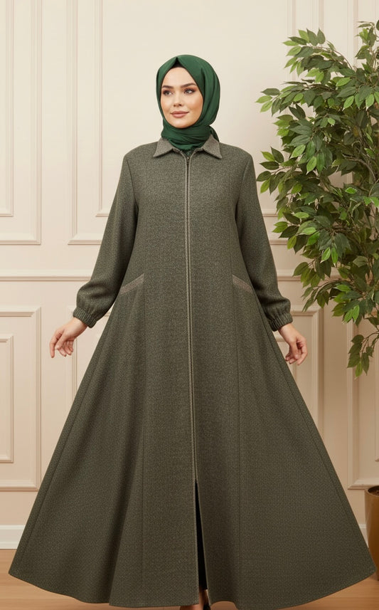 Durra Wool Dress -Mint