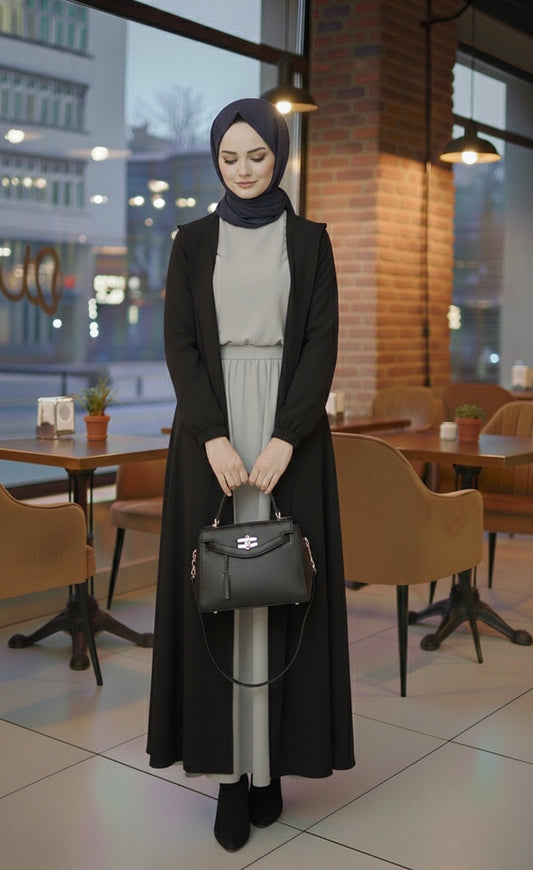 Waterproof Coat with hood - Black