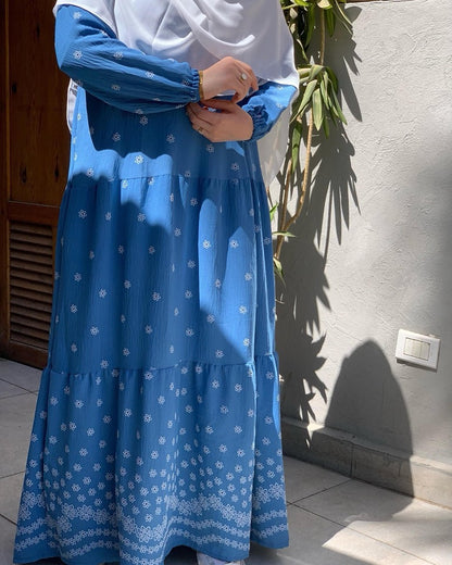 Velina Linen Dress Printed