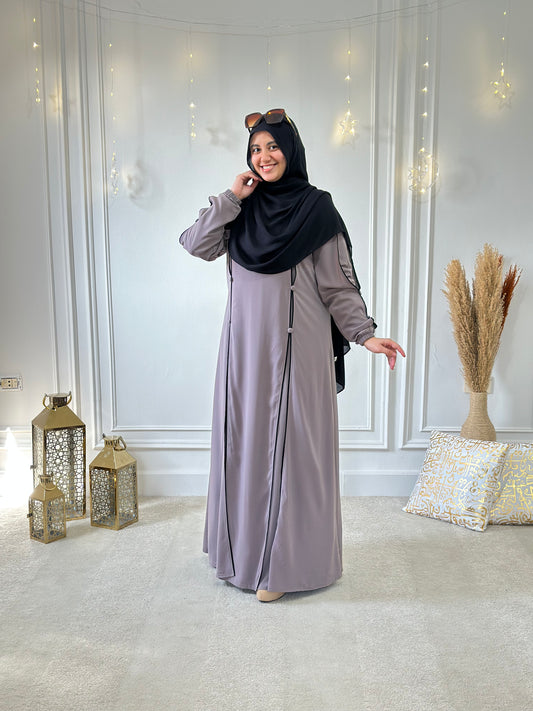 Nour dress-light brown