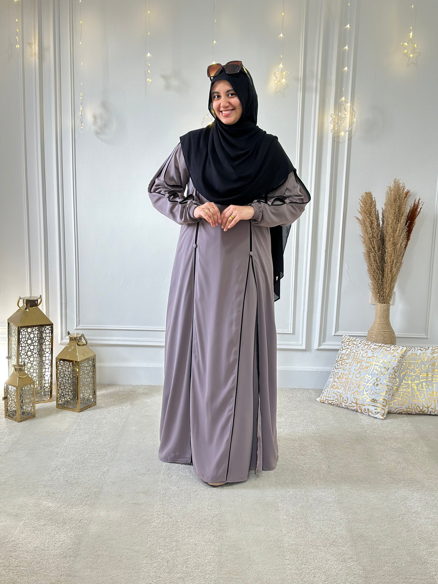 Nour dress-light brown