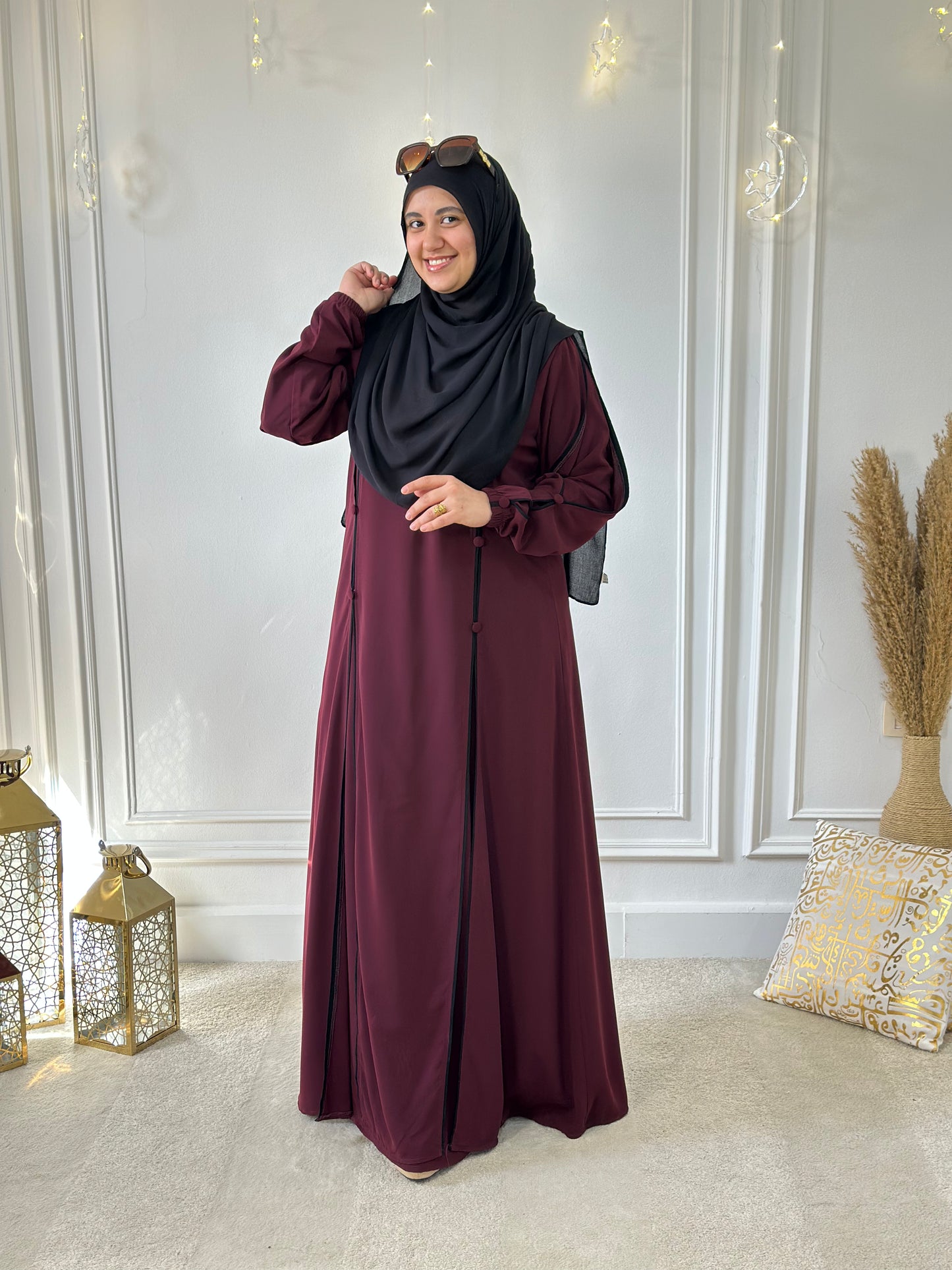 Nour dress - dark red