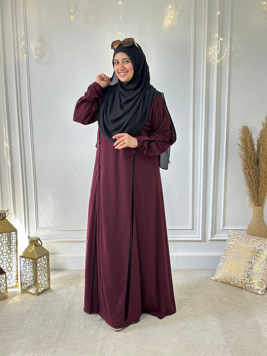 Nour dress - dark red
