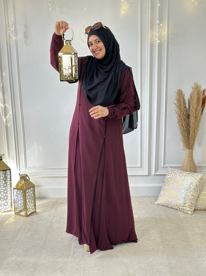 Nour dress - dark red