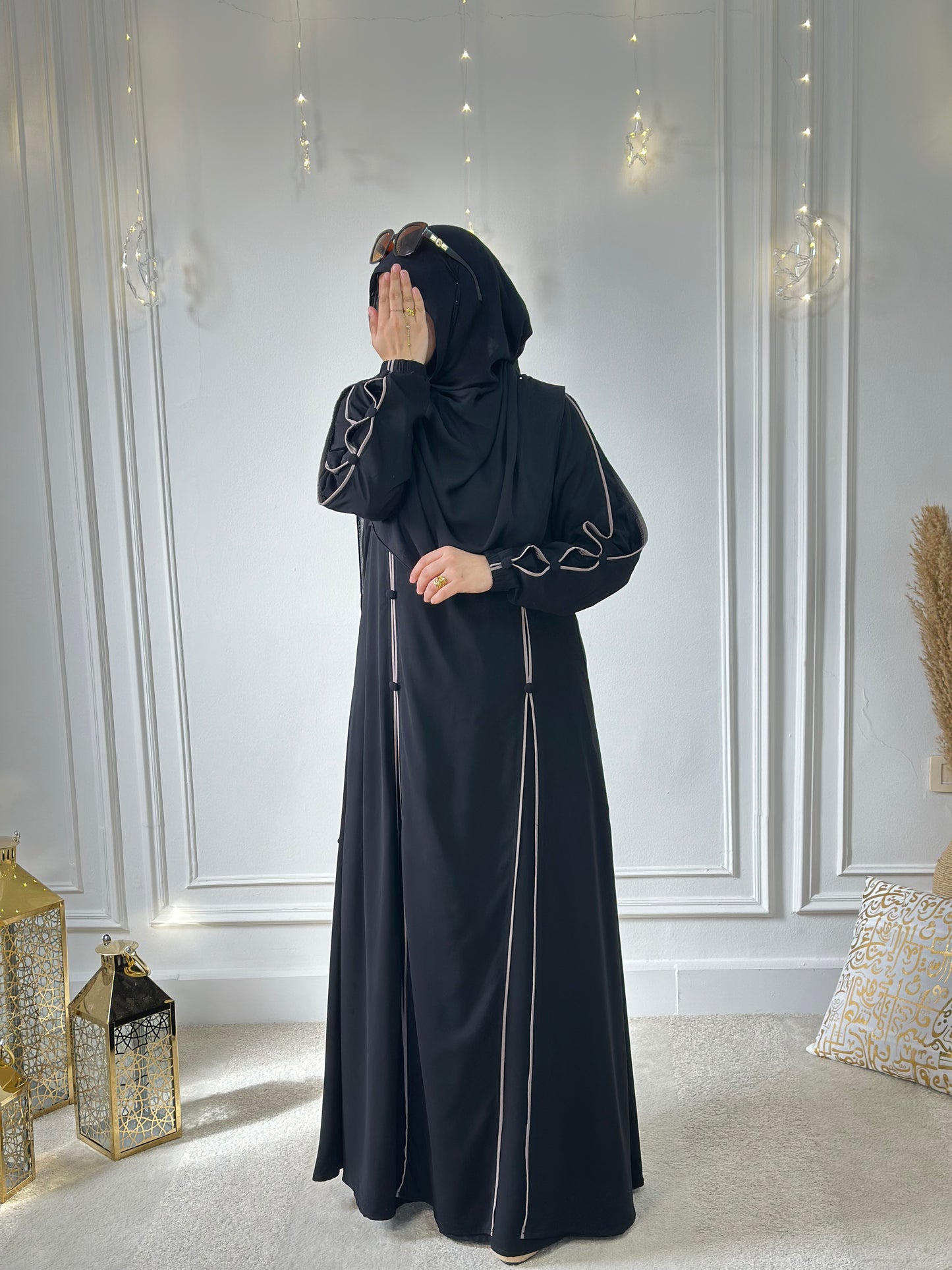 Nour dress - Black and beige