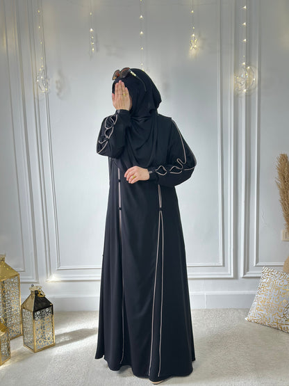 Nour dress - Black and beige