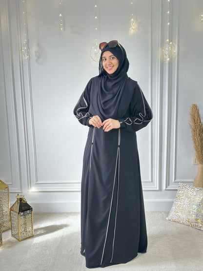 Nour dress - Black and beige