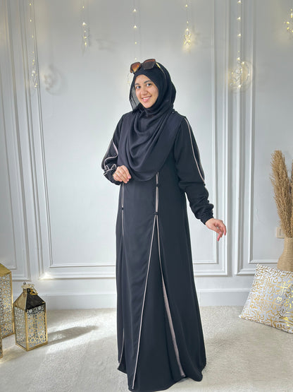 Nour dress - Black and beige