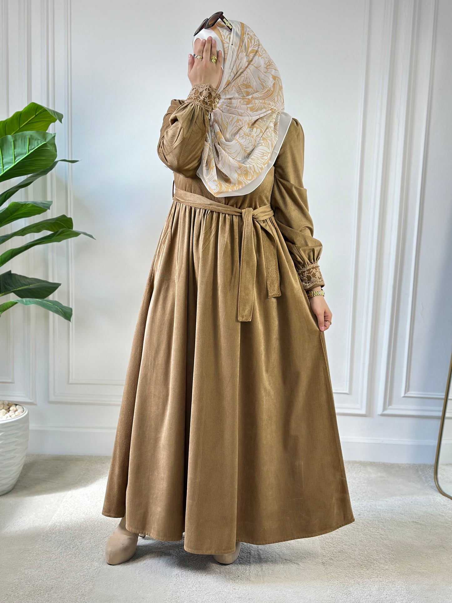 Floral Velvet Dress - Havan