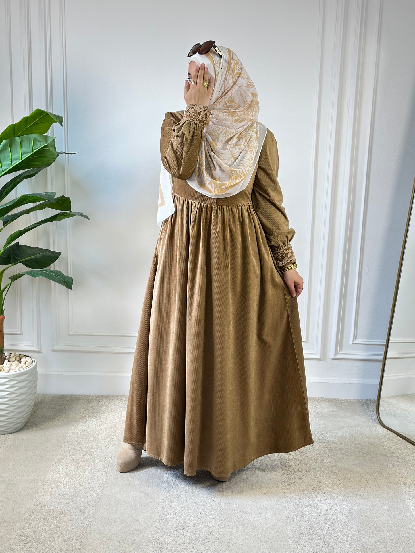 Floral Velvet Dress - Havan