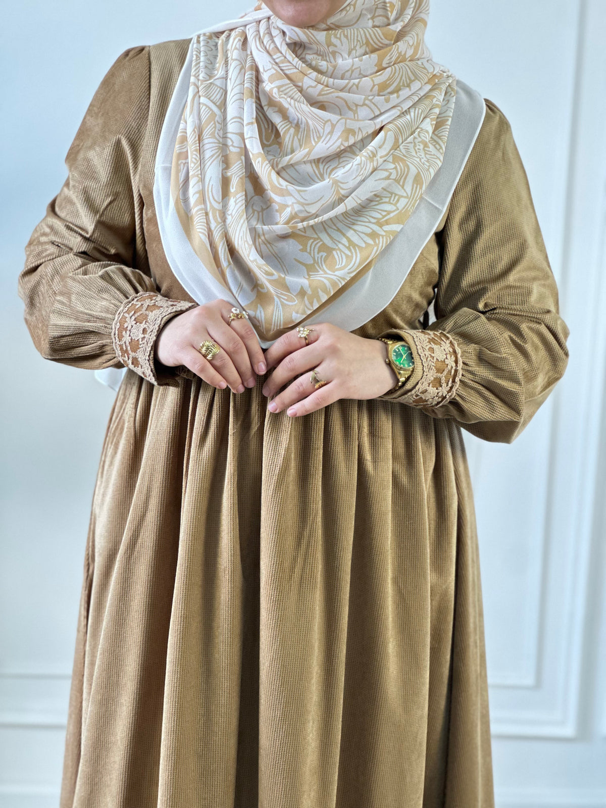 Floral Velvet Dress - Havan