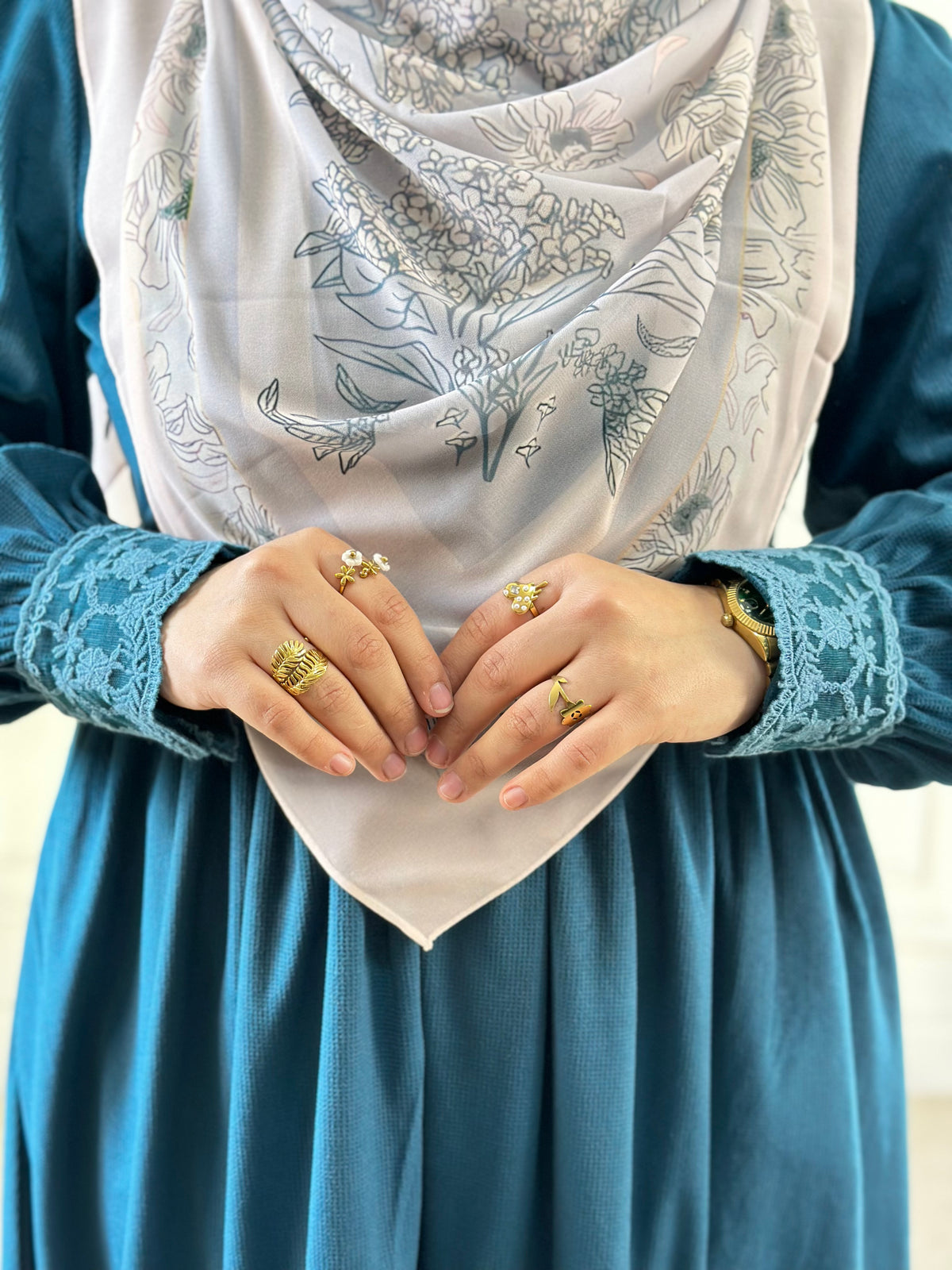 Floral Velvet Dress - Genzary