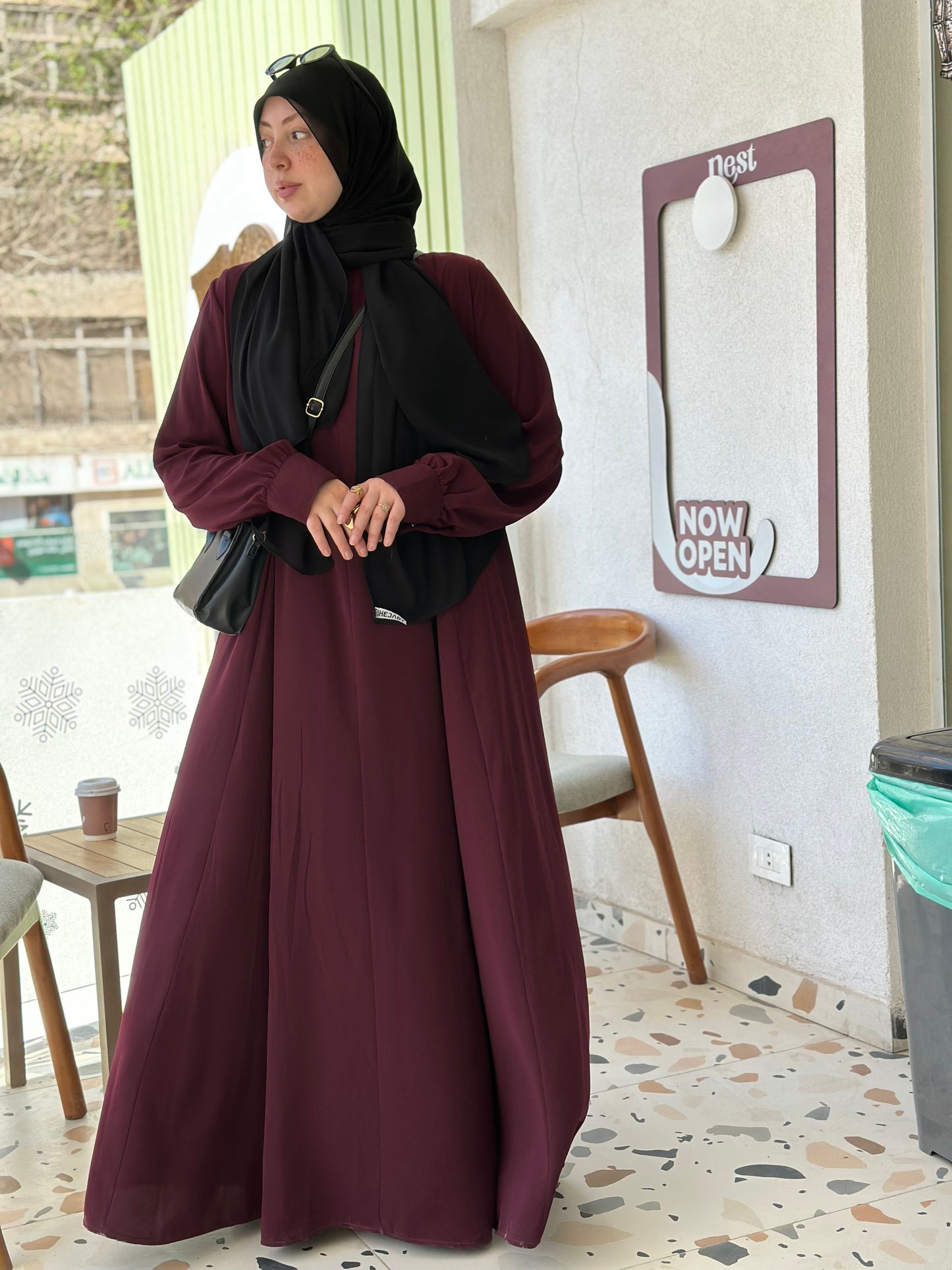 Luna dress - dark red