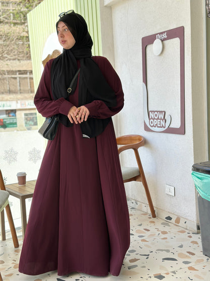 Luna dress - dark red