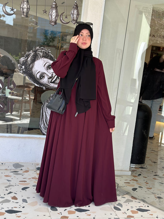 Luna dress - dark red