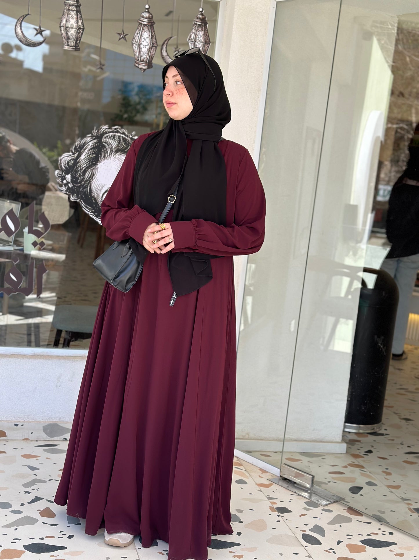Luna dress - dark red