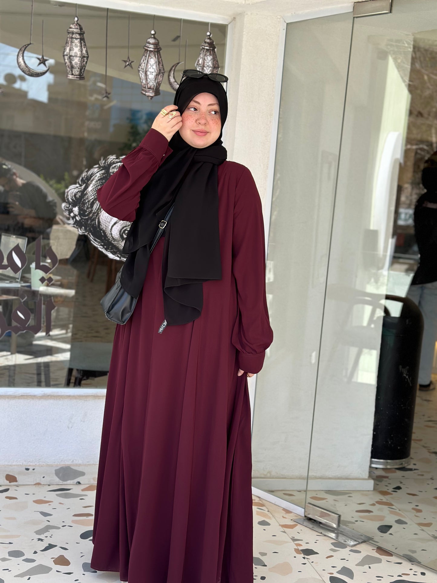 Luna dress - dark red