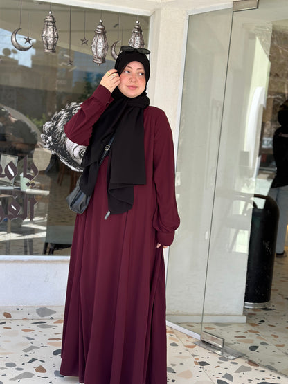 Luna dress - dark red