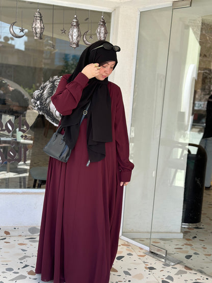 Luna dress - dark red