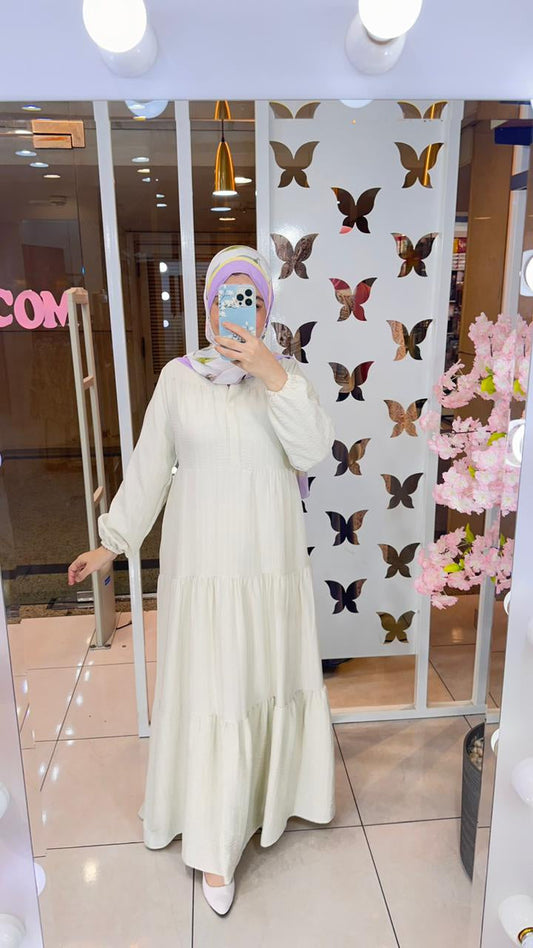 Dress Linen Beige 25383