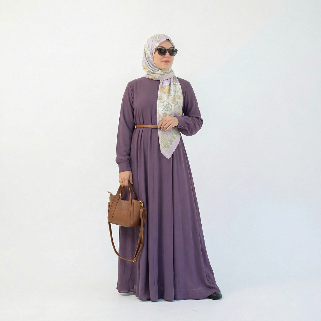 Luna Crepe dress - Lavander