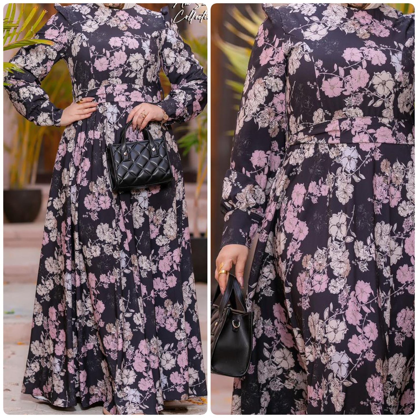 Malvena Printed Crepe Dress