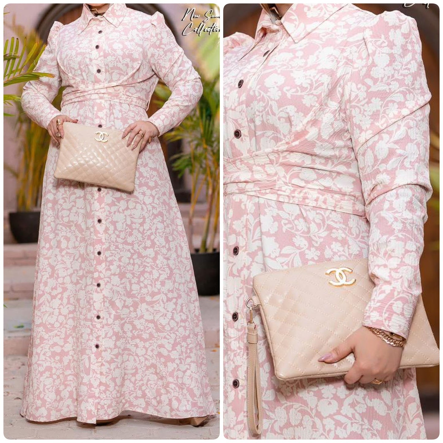 Nayla Jacqurad Crepe Dress