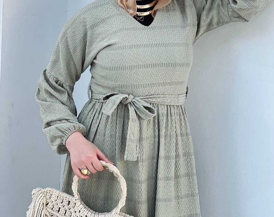 Sancy Dress_ Mint Lined Cotton Lycra