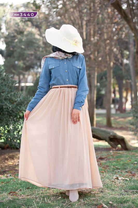 Skirt Chiffon Cashmere