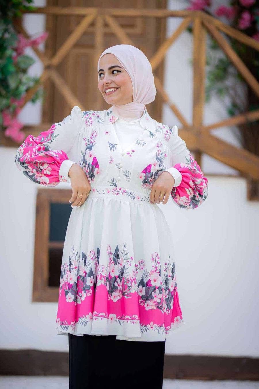 Atlas Blouse-Pink