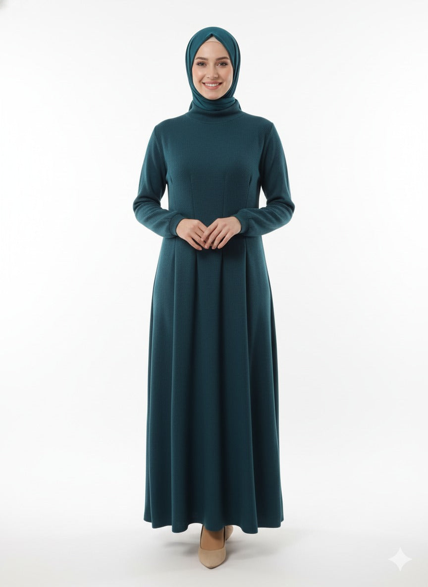 Basic Wool Top with Neckline - Genzary