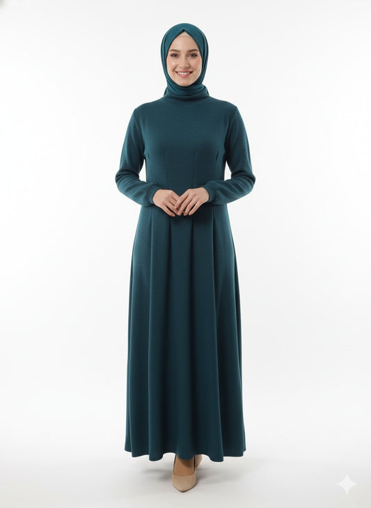 Basic Wool Top with Neckline - Genzary