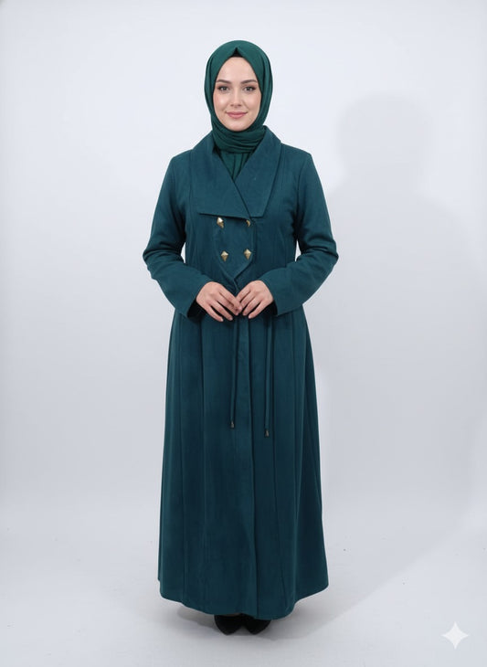 Donia Suede Tie Dress