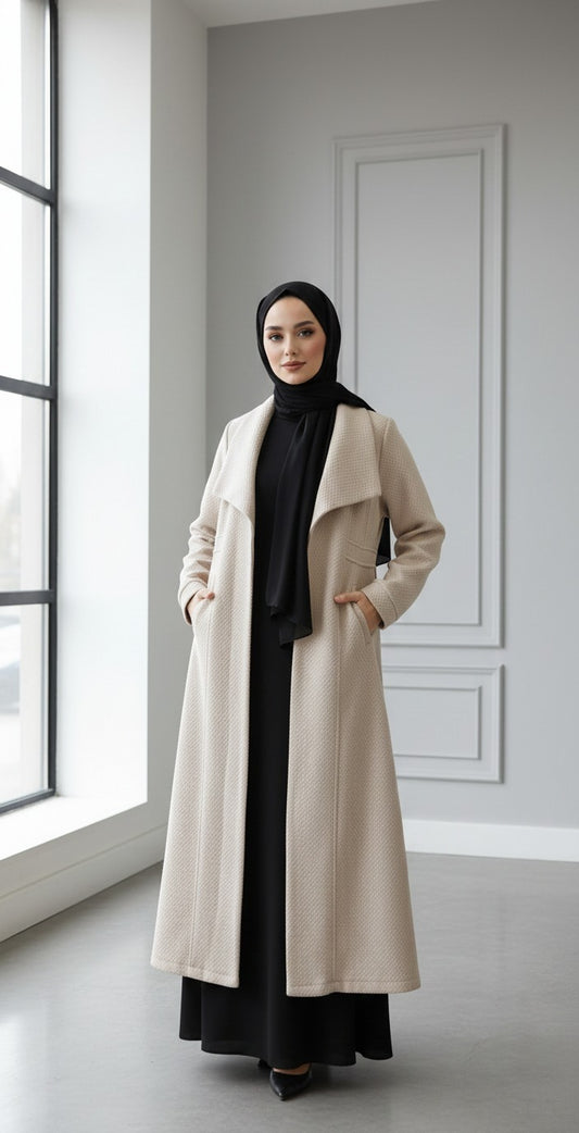 Tricot Coat - light beige