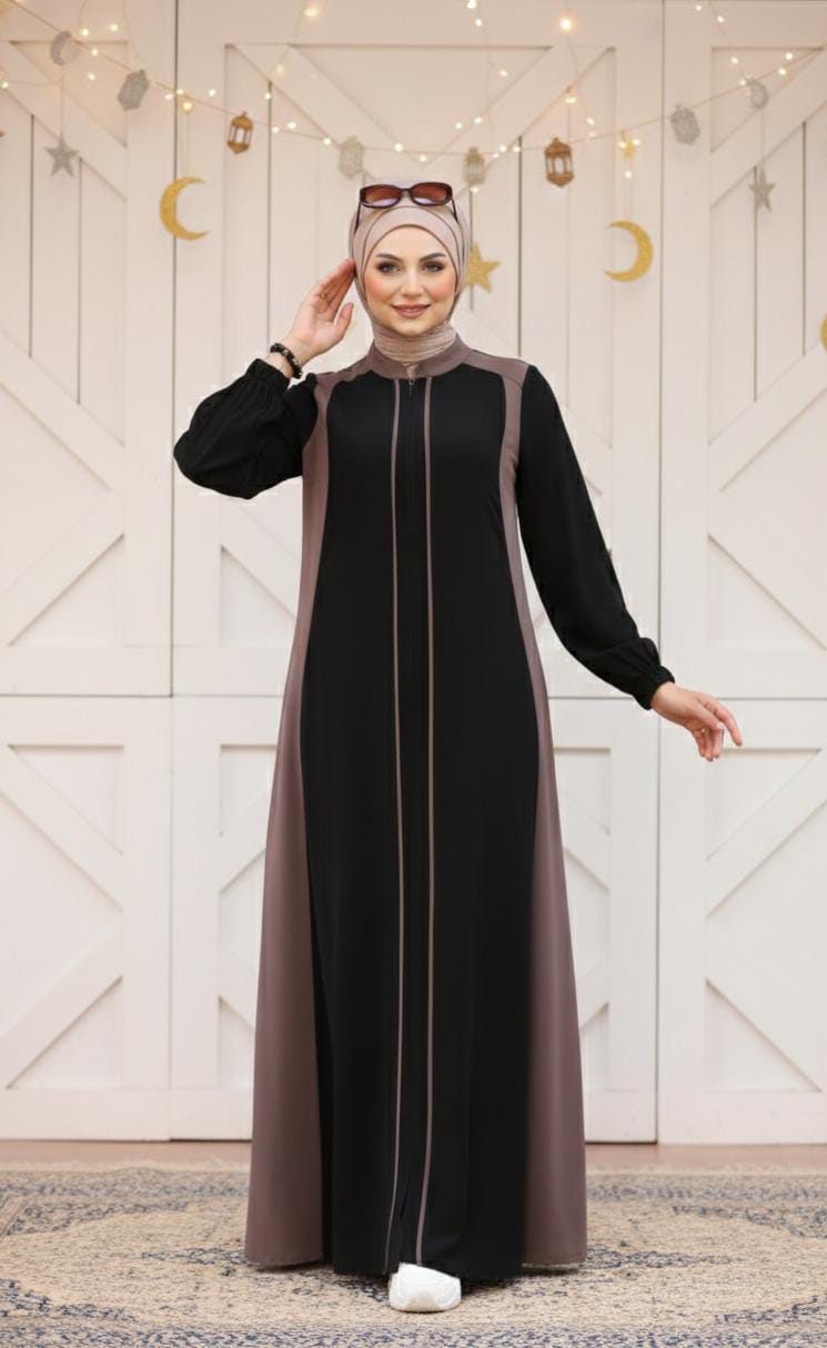 Retal Abaya - Black