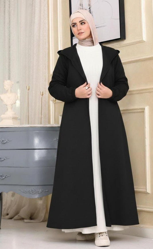 Waterproof Coat with hood - Black