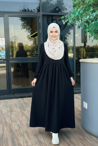 Bella Suede Dress - Black