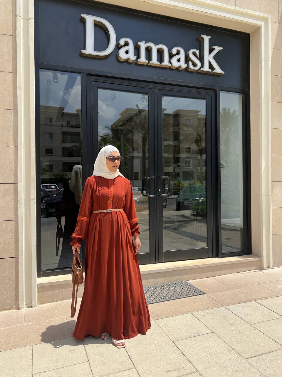 Reina Medina Ipek Guipure Dress