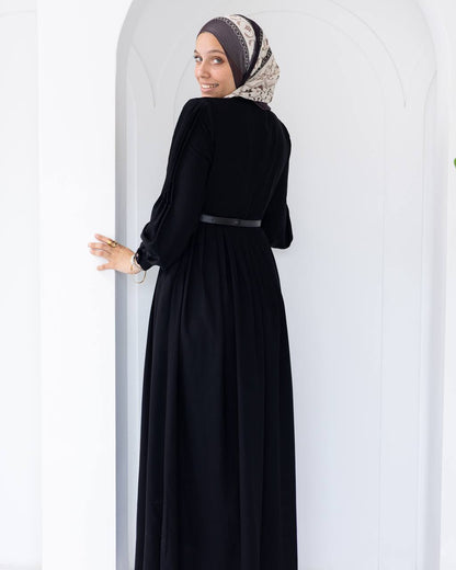 Rosa Pleated Crepe Dress