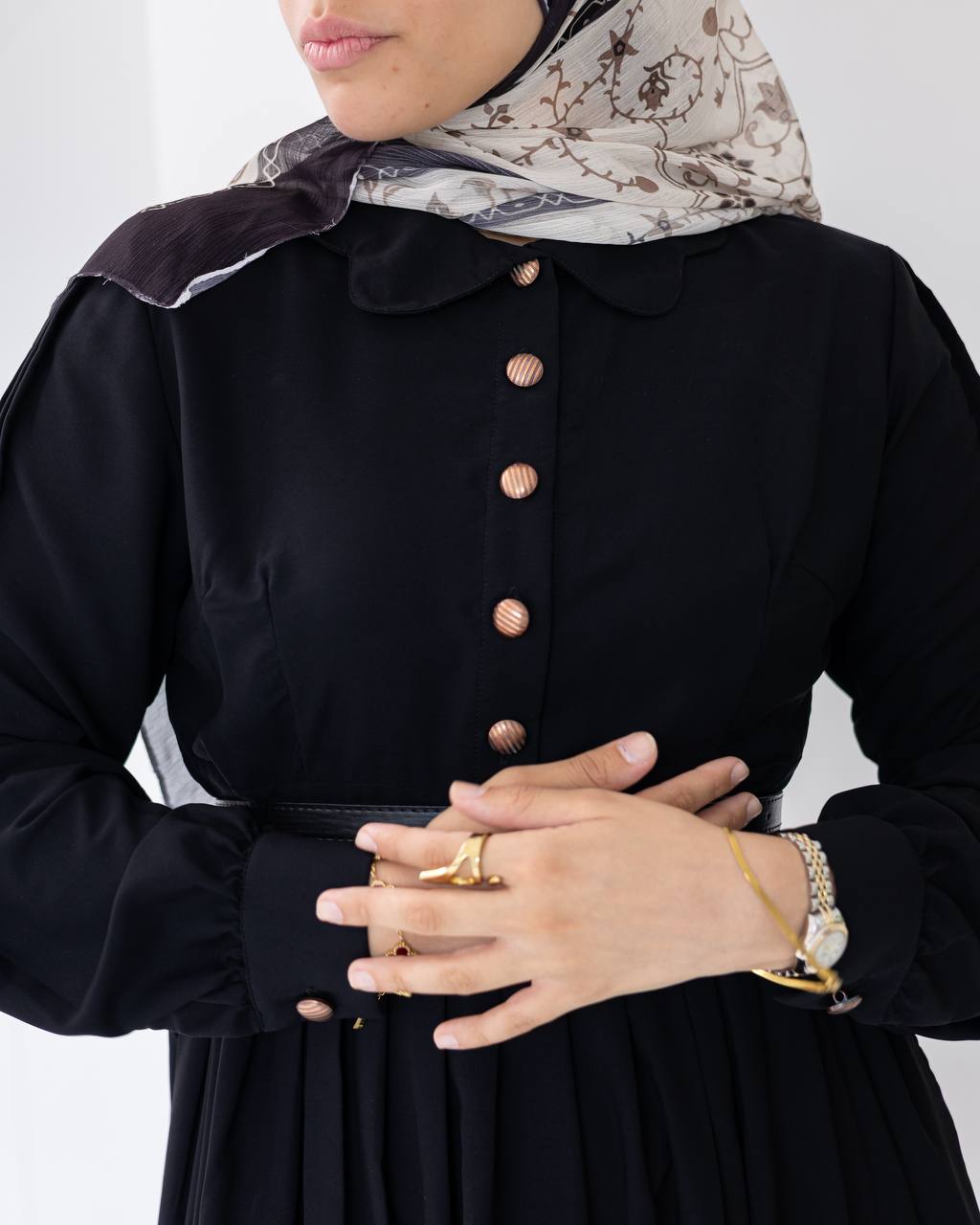 Rosa Pleated Crepe Dress