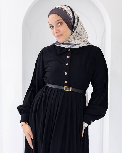 Rosa Pleated Crepe Dress