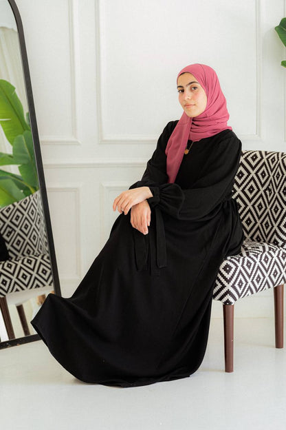 Dareen Crepe Dress-Black