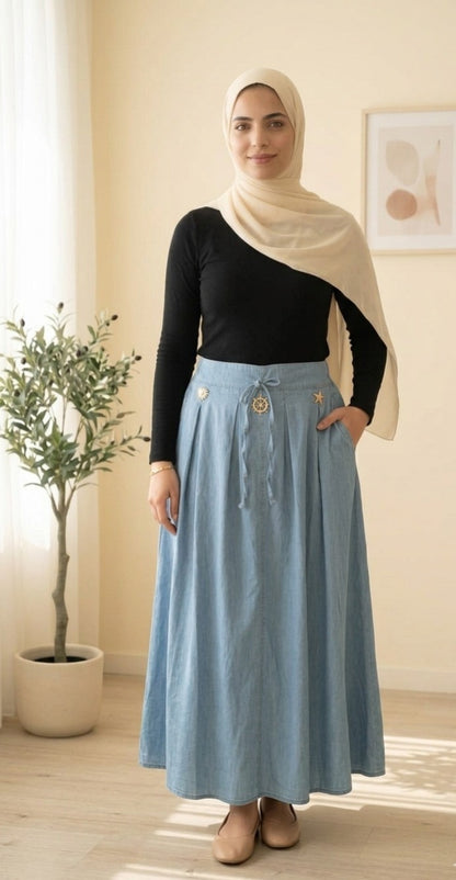 Aysel Denim Skirt