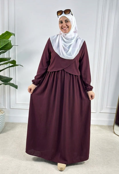 Ayan dress - dark red