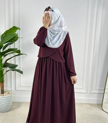 Ayan dress - dark red