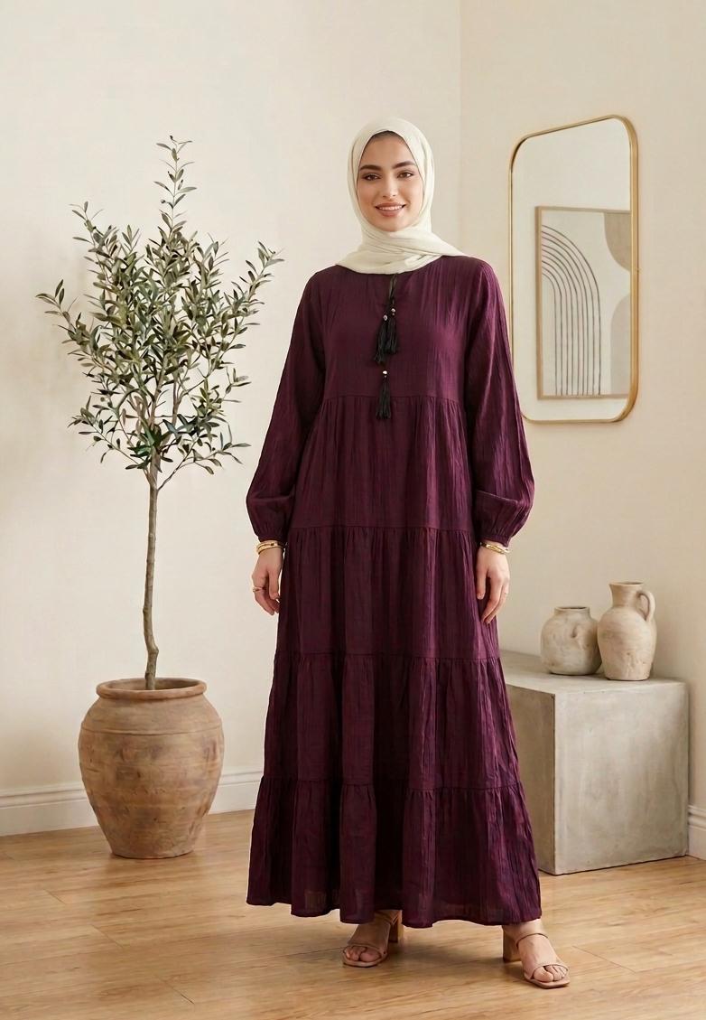 Hanin dress - dark red